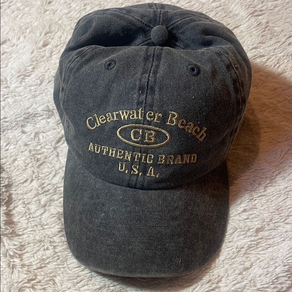 Black Clearwater Beach Cap NWOT
